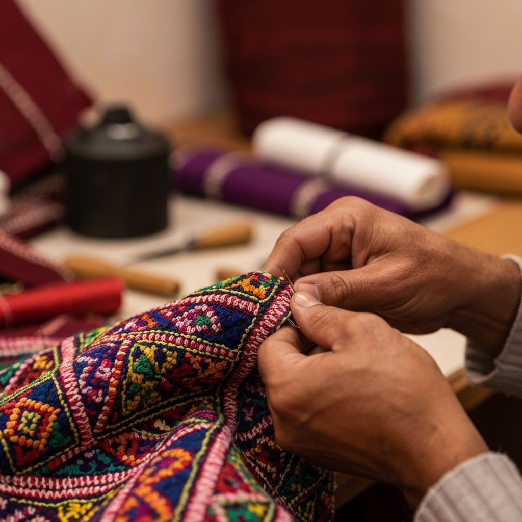 Artisan hands at work